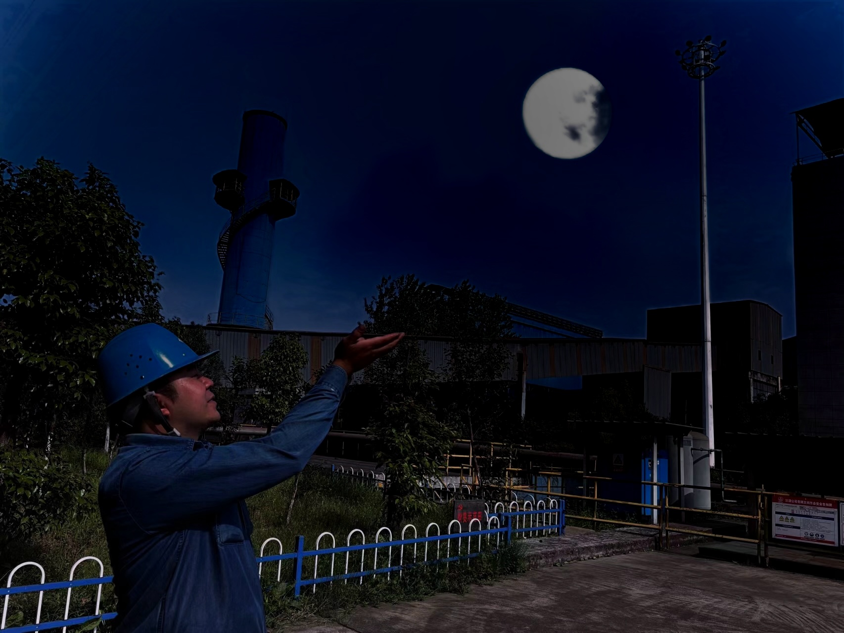 這個中秋！崗位花式賞月太驚艷