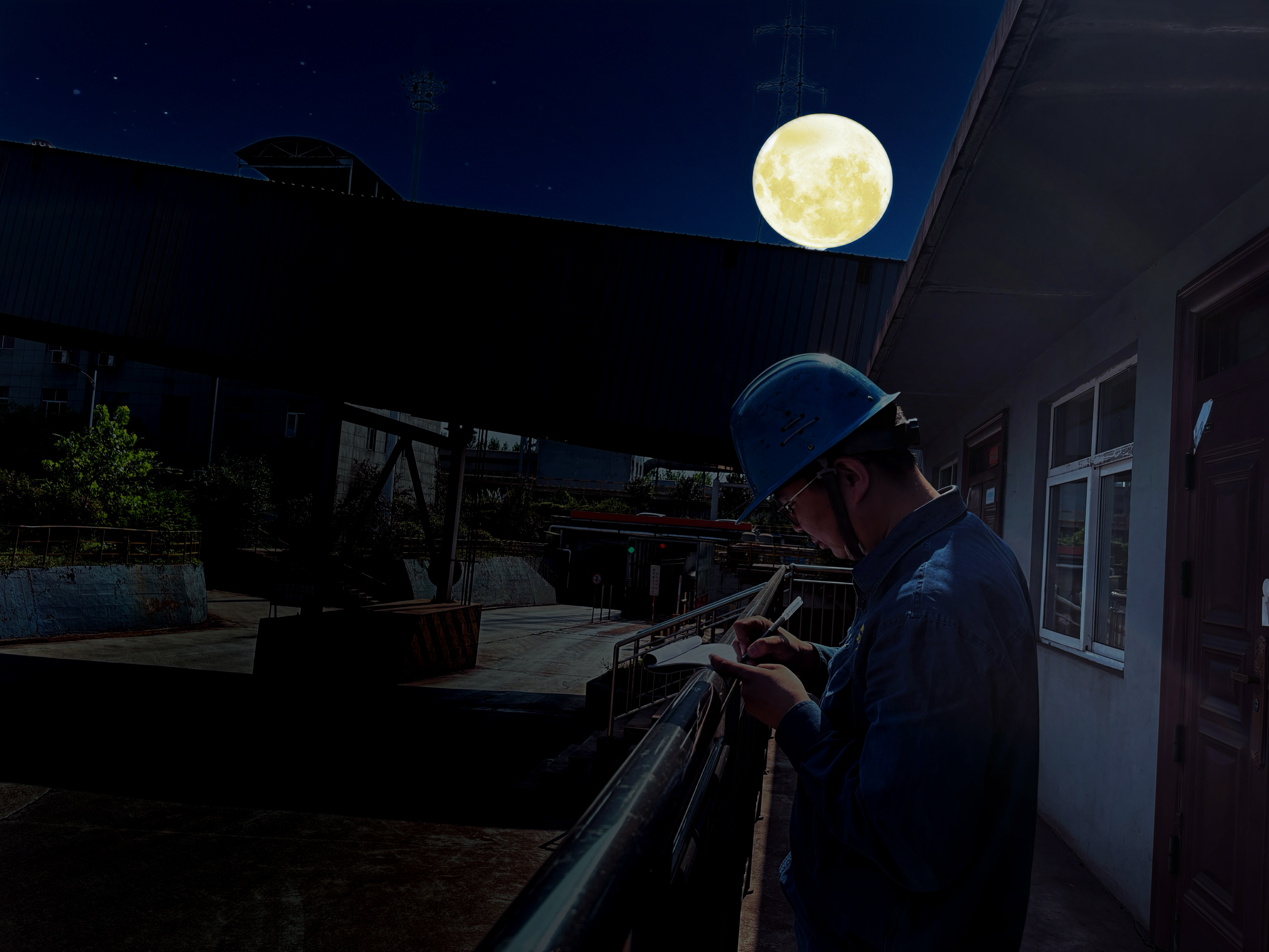 這個中秋！崗位花式賞月太驚艷